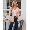 image:imageGRACE KARIN Women Long Cardigan Summer Lightweight Cardigans Long Sleeve V Neck Open Front Sweater 2026Pink