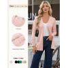 image:imageGRACE KARIN Women Long Cardigan Summer Lightweight Cardigans Long Sleeve V Neck Open Front Sweater 2026Pink