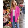 image:imageGRACE KARIN Women Long Cardigan Summer Lightweight Cardigans Long Sleeve V Neck Open Front Sweater 2026Rose Red