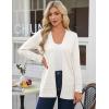 image:imageGRACE KARIN Women Long Cardigan Summer Lightweight Cardigans Long Sleeve V Neck Open Front Sweater 2026White