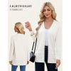 image:imageGRACE KARIN Women Long Cardigan Summer Lightweight Cardigans Long Sleeve V Neck Open Front Sweater 2026White