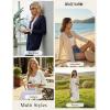 image:imageGRACE KARIN Women Long Cardigan Summer Lightweight Cardigans Long Sleeve V Neck Open Front Sweater 2026White