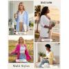 image:imageGRACE KARIN Women Long Cardigan Summer Lightweight Cardigans Long Sleeve V Neck Open Front Sweater 2026Yellow