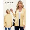 image:imageGRACE KARIN Women Long Cardigan Summer Lightweight Cardigans Long Sleeve V Neck Open Front Sweater 2026Yellow