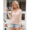 image:imageGRACE KARIN Womens Lightweight Cardigan Sweaters Trendy Button Up VNeck Knit Cardigans Shrug Spring Fashion ClothesApricot