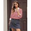 image:imageGRACE KARIN Womens Lightweight Cardigan Sweaters Trendy Button Up VNeck Knit Cardigans Shrug Spring Fashion ClothesDusty Pink