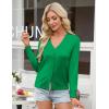 image:imageGRACE KARIN Womens Lightweight Cardigan Sweaters Trendy Button Up VNeck Knit Cardigans Shrug Spring Fashion ClothesGreen