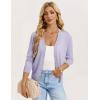 image:imageGRACE KARIN Womens Lightweight Cardigan Sweaters Trendy Button Up VNeck Knit Cardigans Shrug Spring Fashion ClothesLight Purple