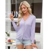 image:imageGRACE KARIN Womens Lightweight Cardigan Sweaters Trendy Button Up VNeck Knit Cardigans Shrug Spring Fashion ClothesLight Purple