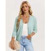 image:imageGRACE KARIN Womens Lightweight Cardigan Sweaters Trendy Button Up VNeck Knit Cardigans Shrug Spring Fashion ClothesMint Blue
