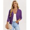 image:imageGRACE KARIN Womens Lightweight Cardigan Sweaters Trendy Button Up VNeck Knit Cardigans Shrug Spring Fashion ClothesPurple
