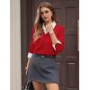 image:imageGRACE KARIN Womens Lightweight Cardigan Sweaters Trendy Button Up VNeck Knit Cardigans Shrug Spring Fashion ClothesRed