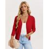 image:imageGRACE KARIN Womens Lightweight Cardigan Sweaters Trendy Button Up VNeck Knit Cardigans Shrug Spring Fashion ClothesRed