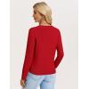 image:imageGRACE KARIN Womens Lightweight Cardigan Sweaters Trendy Button Up VNeck Knit Cardigans Shrug Spring Fashion ClothesRed