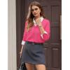 image:imageGRACE KARIN Womens Lightweight Cardigan Sweaters Trendy Button Up VNeck Knit Cardigans Shrug Spring Fashion ClothesRose Pink
