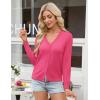 image:imageGRACE KARIN Womens Lightweight Cardigan Sweaters Trendy Button Up VNeck Knit Cardigans Shrug Spring Fashion ClothesRose Pink
