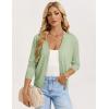 image:imageGRACE KARIN Womens Lightweight Cardigan Sweaters Trendy Button Up VNeck Knit Cardigans Shrug Spring Fashion ClothesSage Green