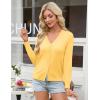image:imageGRACE KARIN Womens Lightweight Cardigan Sweaters Trendy Button Up VNeck Knit Cardigans Shrug Spring Fashion ClothesYellow