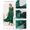 image:imageGRACE KARIN Womens Summer Sleeveless Floral Maxi Dress V Neck Formal Wedding Guest Dress A Line Beach Vacation ClothesGreen Floral
