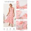 image:imageGRACE KARIN Womens Summer Sleeveless Floral Maxi Dress V Neck Formal Wedding Guest Dress A Line Beach Vacation ClothesOrange Floral