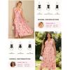 image:imageGRACE KARIN Womens Summer Sleeveless Floral Maxi Dress V Neck Formal Wedding Guest Dress A Line Beach Vacation ClothesOrange Floral