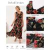image:imageGRACE KARIN Womens Summer Sleeveless Floral Maxi Dress V Neck Formal Wedding Guest Dress A Line Beach Vacation ClothesRed Floral