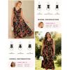 image:imageGRACE KARIN Womens Summer Sleeveless Floral Maxi Dress V Neck Formal Wedding Guest Dress A Line Beach Vacation ClothesRed Floral