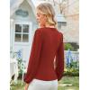 image:imageGRACE KARIN Long Sleeve Blouses for Women Dressy Casual Wrap Tops Work Shirts 2026 Summer Business OutfitsCaramel