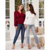 image:imageGRACE KARIN Long Sleeve Blouses for Women Dressy Casual Wrap Tops Work Shirts 2026 Summer Business OutfitsWhite