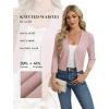 image:imageGRACE KARIN Womens 34 Sleeve Cropped Cardigan Sweater Lightweight Open Front Dressy Causal Shrug Spring FashionDusty Pink