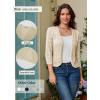 image:imageGRACE KARIN Women Lightweight Cardigan 34 Sleeve Cropped Crochet Bolero Shrug Summer Open Front Knit Sweaters for DressApricot