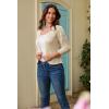 image:imageGRACE KARIN Women Lightweight Cardigan 34 Sleeve Cropped Crochet Bolero Shrug Summer Open Front Knit Sweaters for DressApricot