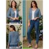 image:imageGRACE KARIN Women Lightweight Cardigan 34 Sleeve Cropped Crochet Bolero Shrug Summer Open Front Knit Sweaters for DressAqua