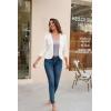 image:imageGRACE KARIN Women Lightweight Cardigan 34 Sleeve Cropped Crochet Bolero Shrug Summer Open Front Knit Sweaters for DressIvory White