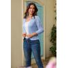 image:imageGRACE KARIN Women Lightweight Cardigan 34 Sleeve Cropped Crochet Bolero Shrug Summer Open Front Knit Sweaters for DressPale Blue