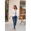 image:imageGRACE KARIN Women Lightweight Cardigan 34 Sleeve Cropped Crochet Bolero Shrug Summer Open Front Knit Sweaters for DressWhite