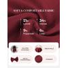 image:imageGRACE KARIN Womens Button Down Dressy Shirts 34 Sleeve Stylish Collared Office Work Tops with PocketWine Red