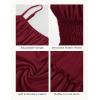 image:imageGRACE KARIN Womens Summer Maxi Dress 2026Smocked Ruched Bust Sundress with Adjustable Straps amp PocketsBeach Vacation DressBurgundy