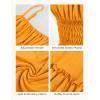 image:imageGRACE KARIN Womens Summer Maxi Dress 2026Smocked Ruched Bust Sundress with Adjustable Straps amp PocketsBeach Vacation DressMustard Yellow