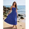image:imageGRACE KARIN Womens Summer Maxi Dress 2026Smocked Ruched Bust Sundress with Adjustable Straps amp PocketsBeach Vacation DressRoyal Blue