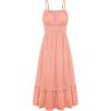 image:imageGRACE KARIN Womens Summer Maxi Dress 2026Smocked Ruched Bust Sundress with Adjustable Straps amp PocketsBeach Vacation DressCoral