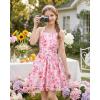 image:imageGRACE KARIN Girls Floral Summer Dress Spring Holiday Beach Party Sundress Halter Neck Tie Backless Dresses 716 YearsPinkred Floral