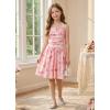 image:imageGRACE KARIN Girls Floral Summer Dress Spring Holiday Beach Party Sundress Halter Neck Tie Backless Dresses 716 YearsRose Redyellow Floral