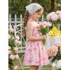 image:imageGRACE KARIN Girls Floral Summer Dress Spring Holiday Beach Party Sundress Halter Neck Tie Backless Dresses 716 YearsRose Redyellow Floral