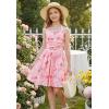 image:imageGRACE KARIN Girls Floral Summer Dress Spring Holiday Beach Party Sundress Halter Neck Tie Backless Dresses 716 YearsRose Redyellow Floral