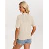 image:imageGRACE KARIN Short Sleeve Summer Cardigan Sweaters for Women 2026 Lightweight Shrug Crochet Beach Cover UpsBeige