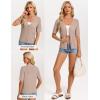 image:imageGRACE KARIN Short Sleeve Summer Cardigan Sweaters for Women 2026 Lightweight Shrug Crochet Beach Cover UpsKhaki
