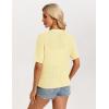 image:imageGRACE KARIN Short Sleeve Summer Cardigan Sweaters for Women 2026 Lightweight Shrug Crochet Beach Cover UpsLight Yellow