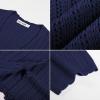 image:imageGRACE KARIN Short Sleeve Summer Cardigan Sweaters for Women 2026 Lightweight Shrug Crochet Beach Cover UpsNavy Blue