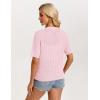 image:imageGRACE KARIN Short Sleeve Summer Cardigan Sweaters for Women 2026 Lightweight Shrug Crochet Beach Cover UpsPink